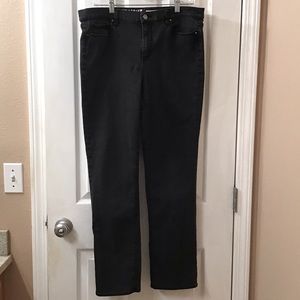 DKNY Soho Straight Leg Black Jeans
